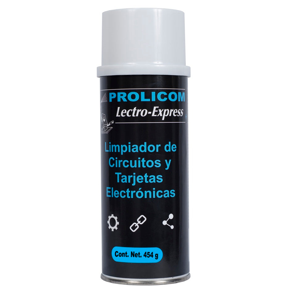 Limpiador antiestático PROLICOM - LECTRO-EXPRESS, 454ml, Limpiador en spray, Anti estáticos de circuitos Limpiador antiestático PROLICOM - LECTRO-EXPRESS, 454ml, Limpiador en spray, Anti estáticos de circuitos
